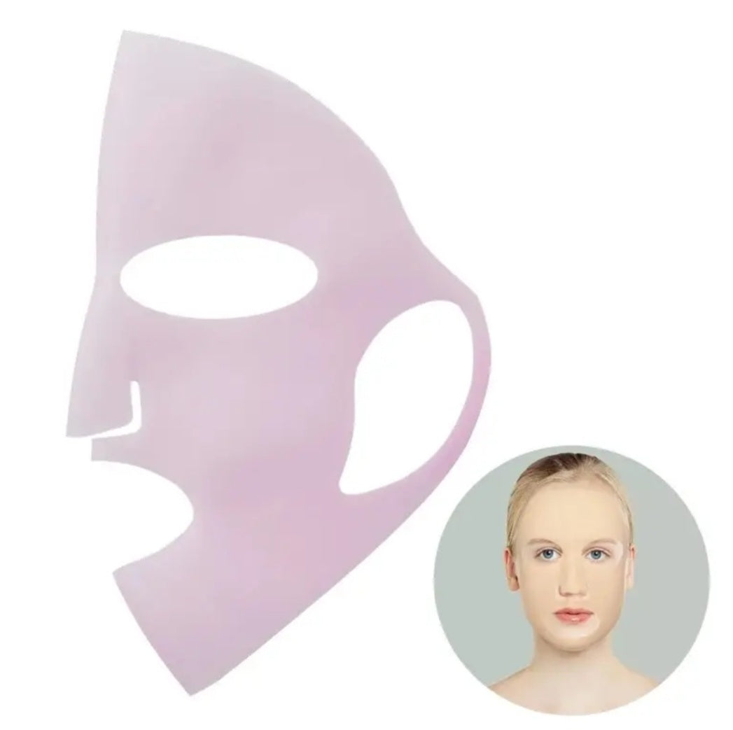 Poppin - Masque Fixateur en Silicone Réutilisable - réf Pink