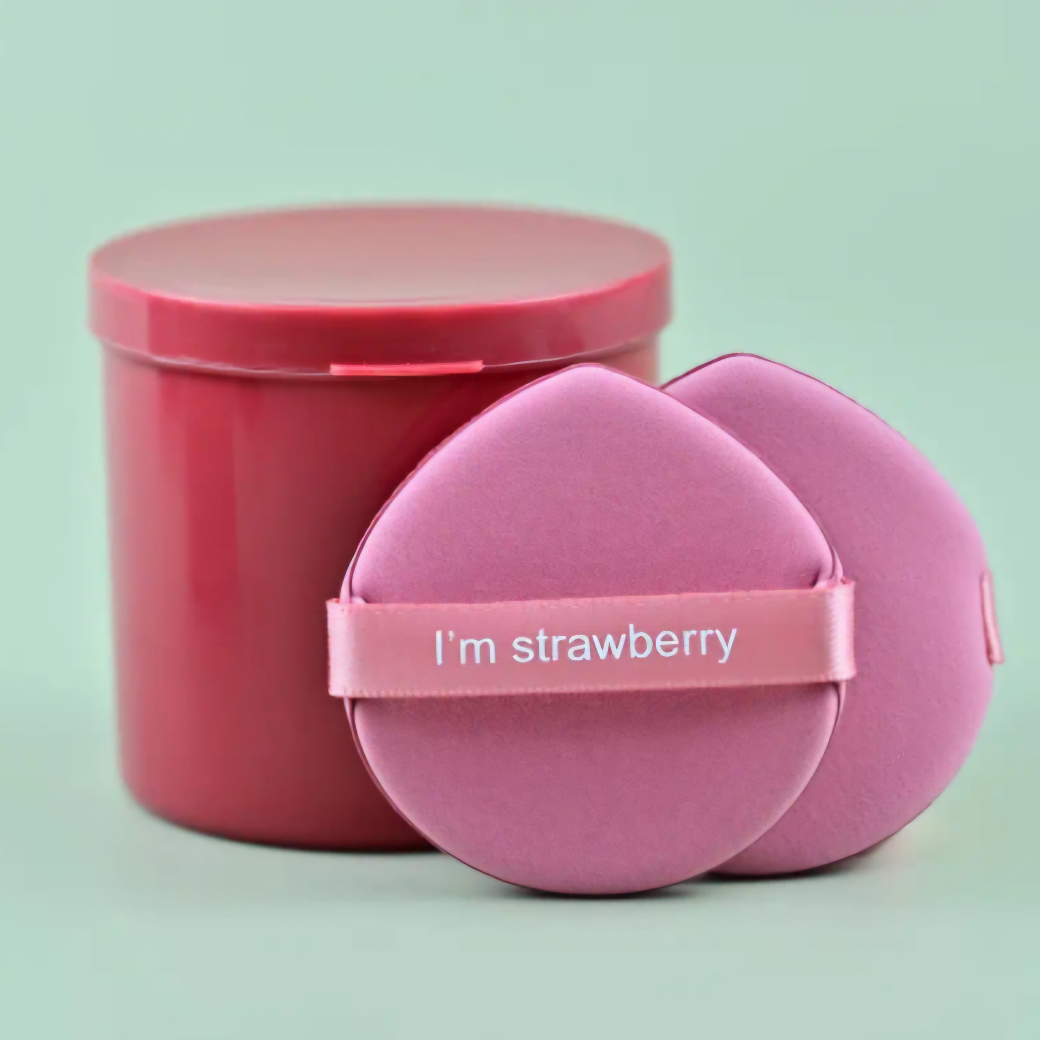 Poppin - Air Cushion Puff - réf I'm Strawberry ( 7pcs )