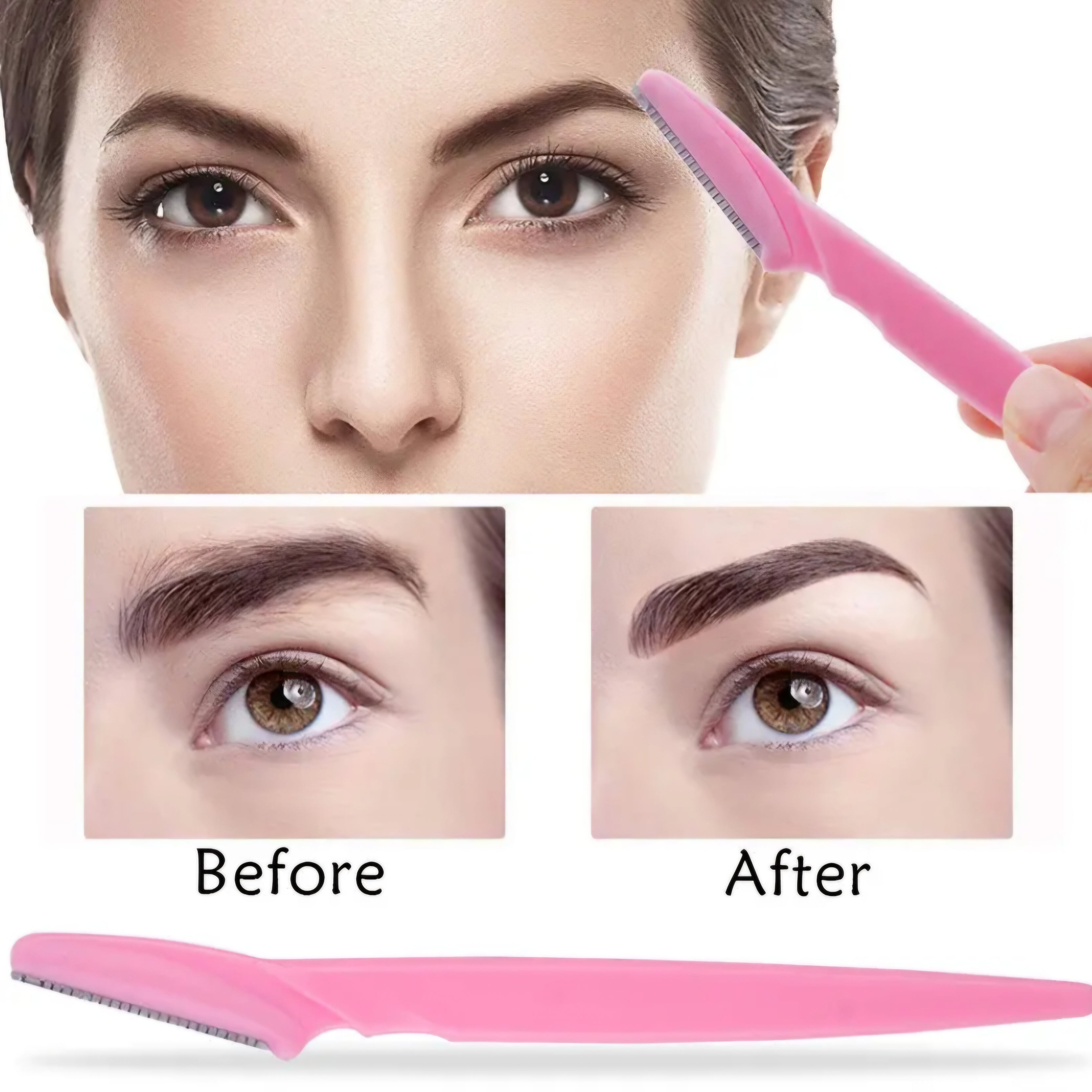 Poppin - Lames pro Rasoires Dermaplaner, 3 rasoires Pink