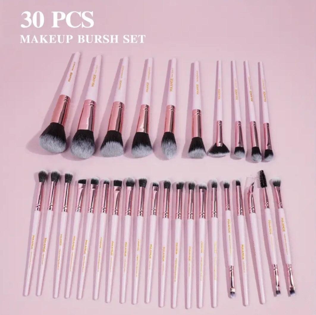 MAANGE - Ensemble de pinceaux de maquillage (30 pièces + Sac )