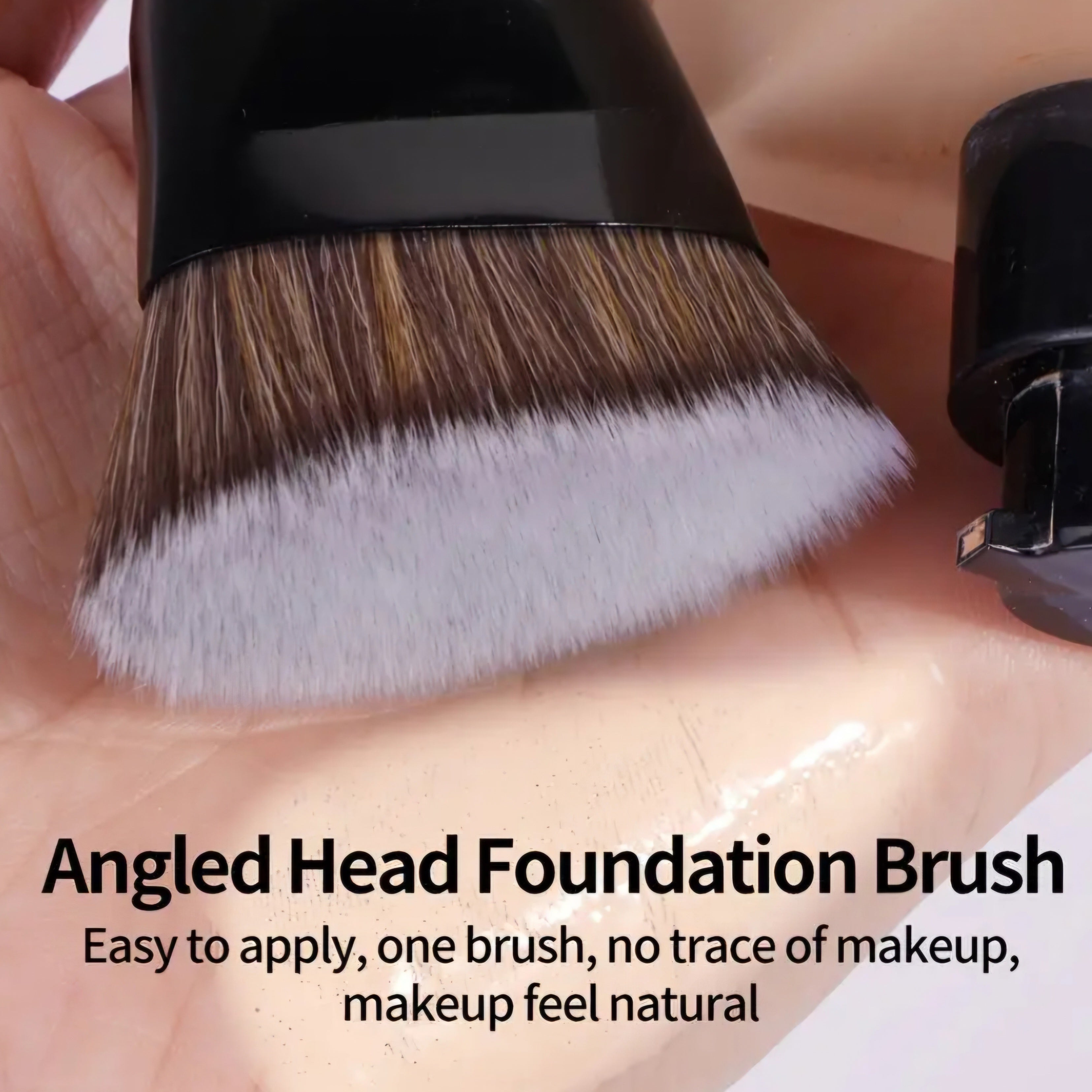 MAANGE - Ensemble de pinceaux de maquillage Silver ( 4 pièces )