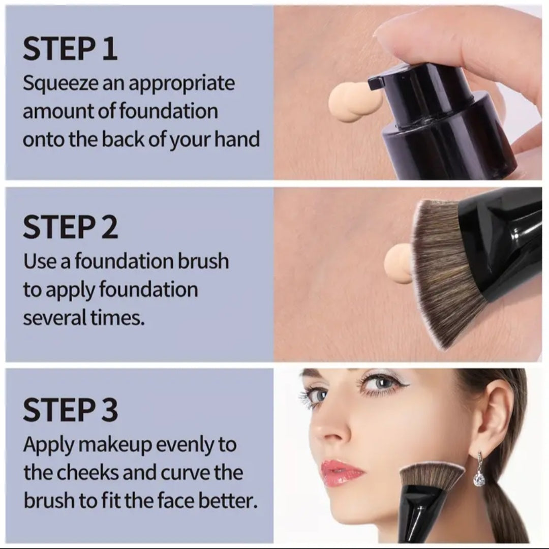 MAANGE - Ensemble de pinceaux de maquillage Silver ( 4 pièces )