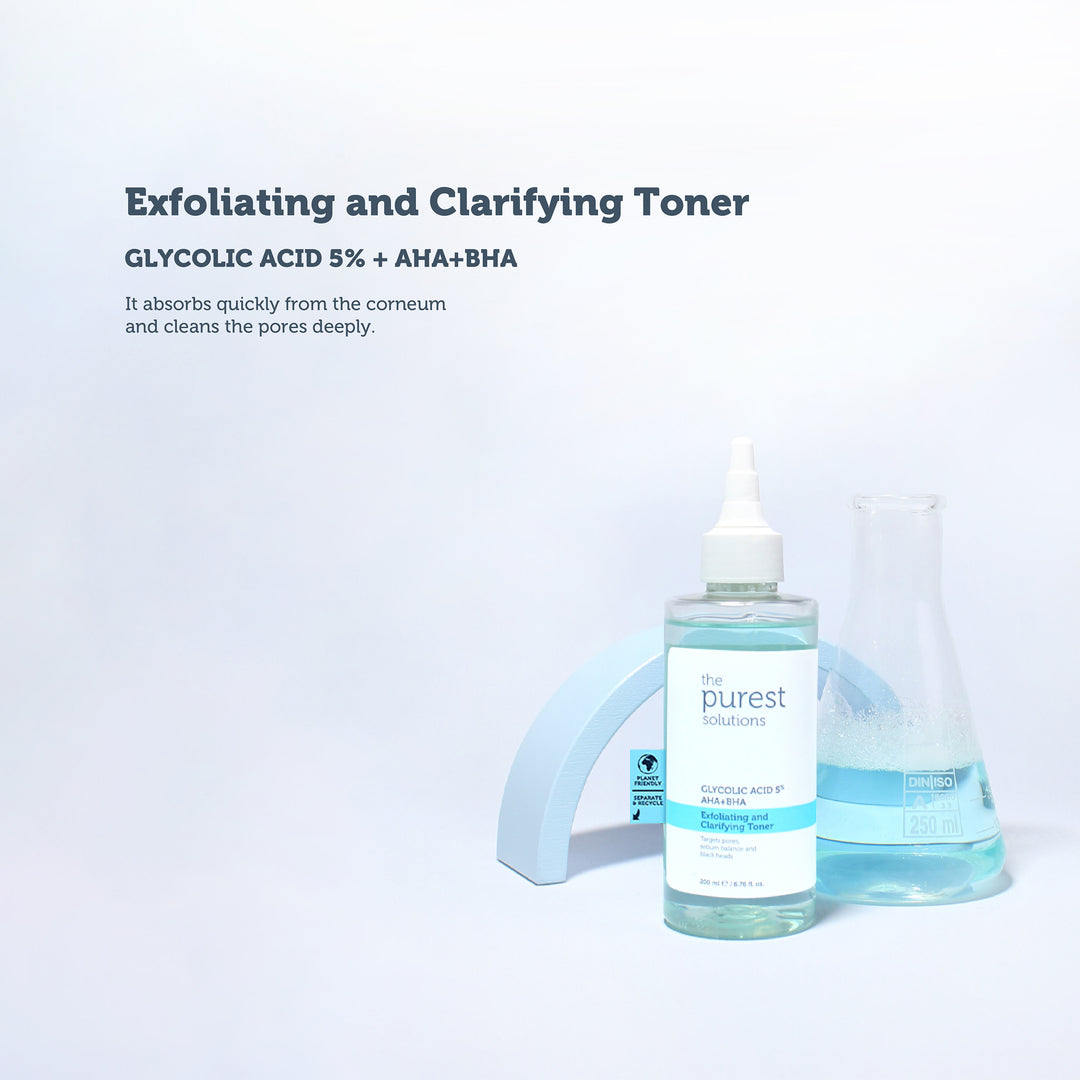 THE PUREST SOLUTIONS - 5% Glycolic Acid Purifying Toner AHA + BHA - 200ml