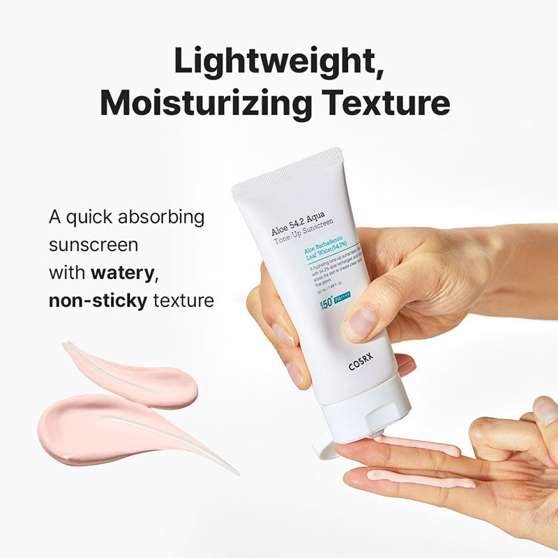COSRX - Aloe 54.2 Aqua Tone-Up Sunscreen SPF 50+ PA++++ - 50ml