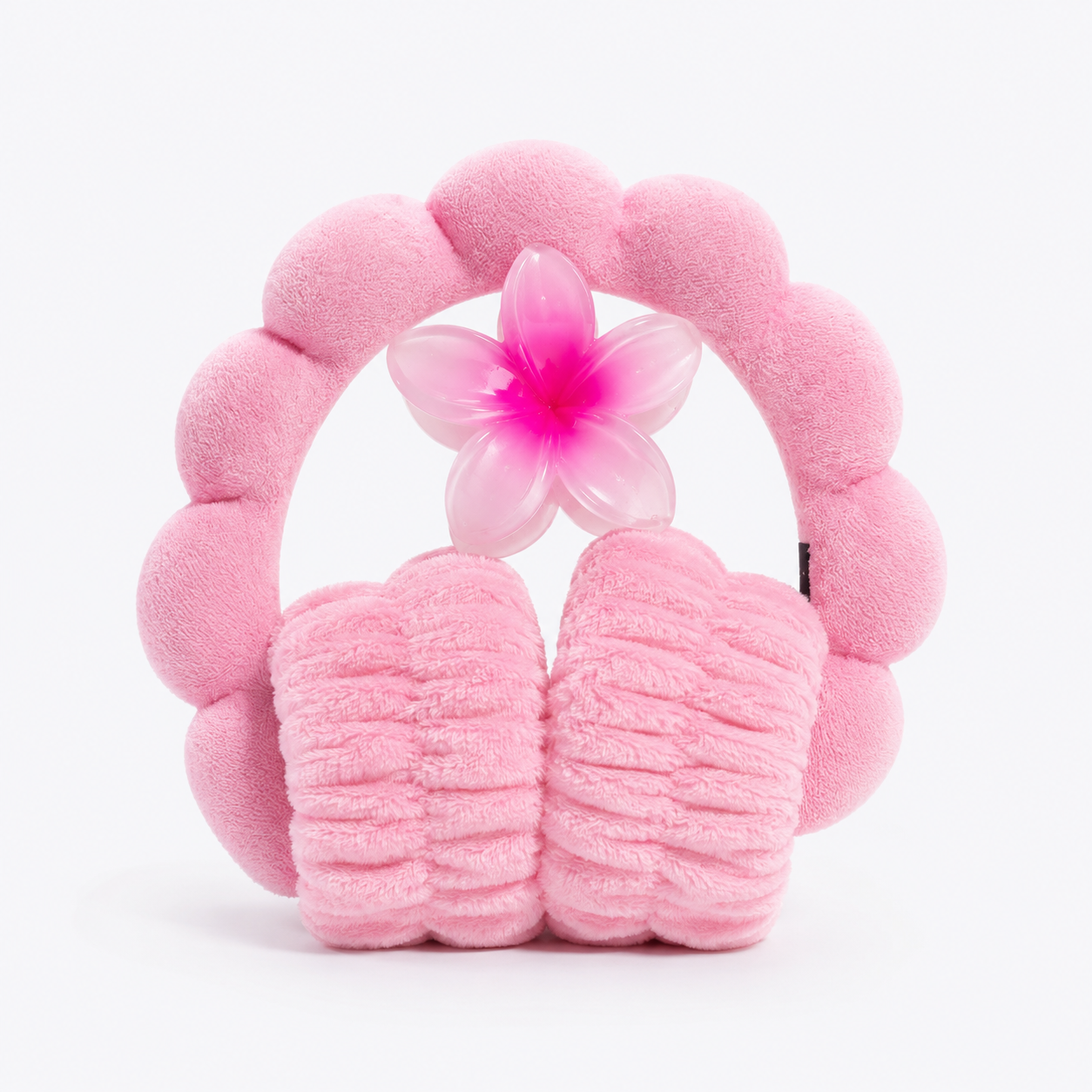POPPIN - Bandeau de lavage de tête + 2 Poignets + Clip - réf Pink