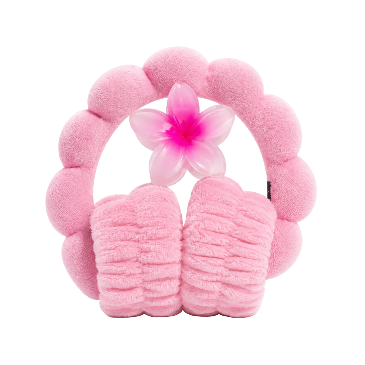 POPPIN - Bandeau de lavage de tête + 2 Poignets + Clip - réf Pink
