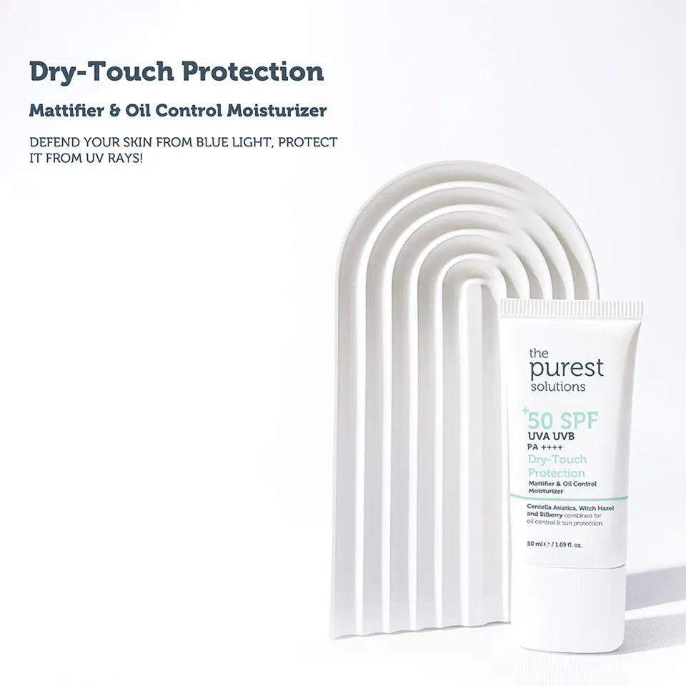 THE PUREST SOLUTIONS - Dry-Touch Protection Mattifier & Oil Control Moisturizer SPF 50+ - 50ml