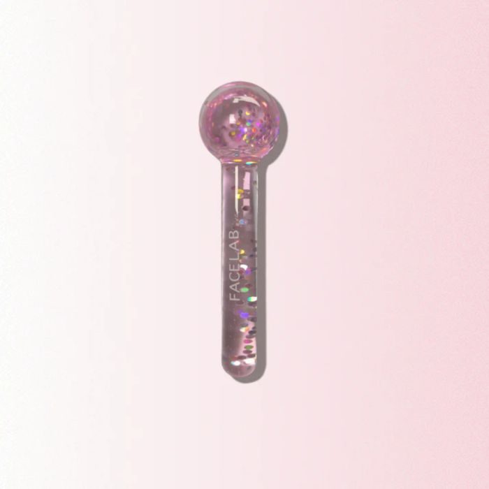 FACELAB - Facial Massage Ball Cryo Globes - réf Pink Glitters