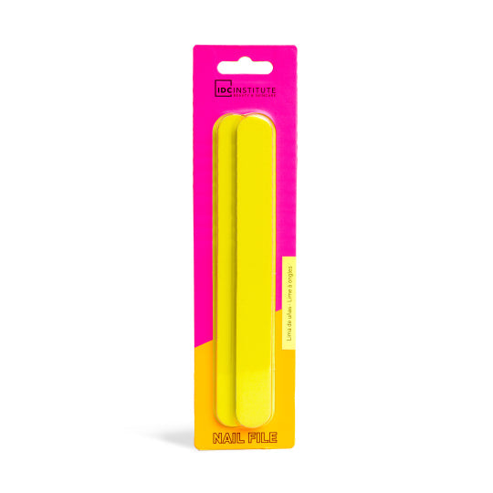 IDC INSTITUTE - Nail File Neon 2pcs - réf Yellow