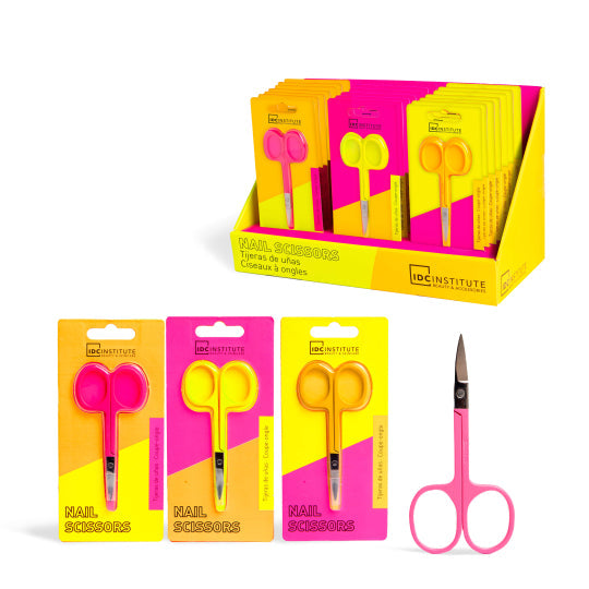 IDC INSTITUTE - Nail Scissors Neon - réf Yellow