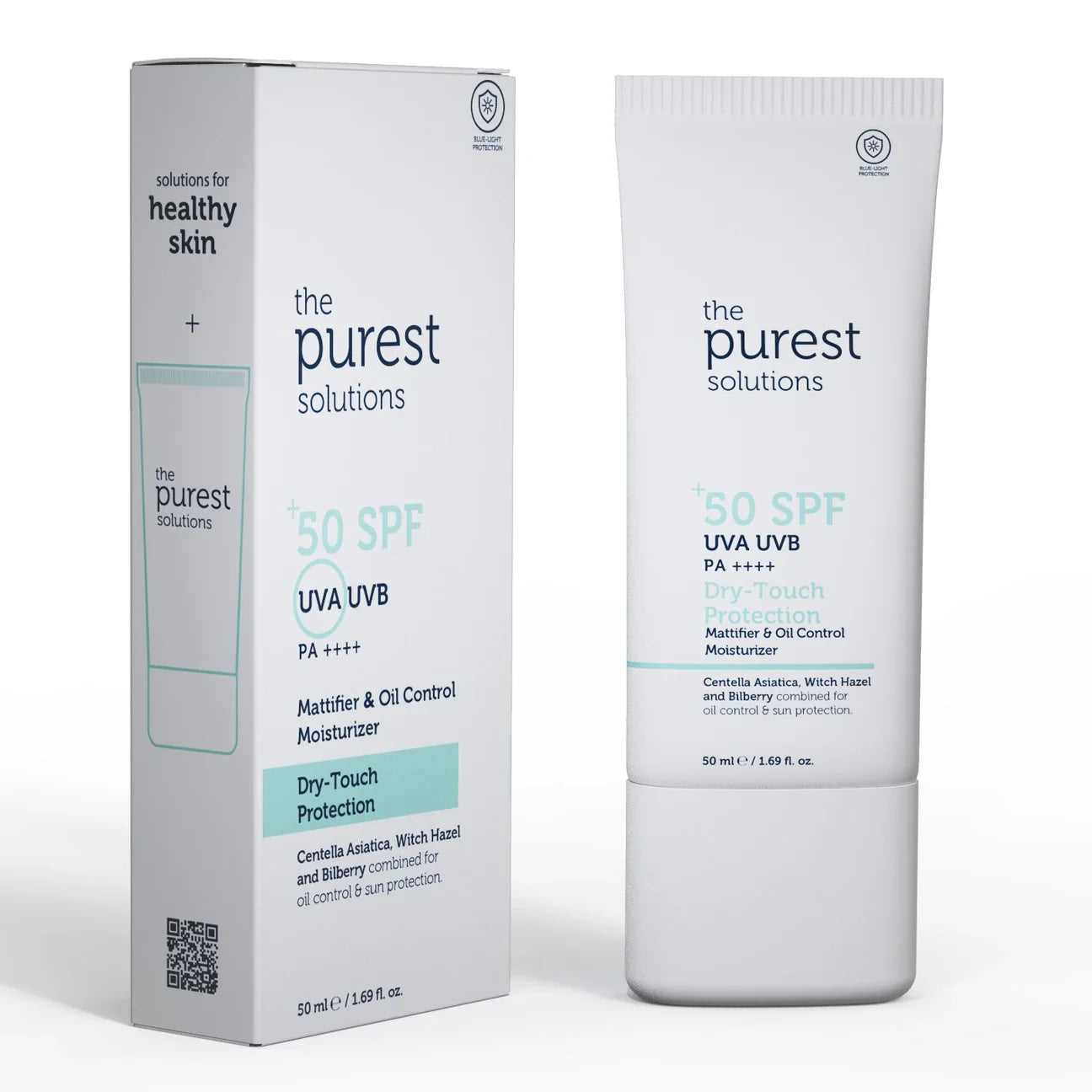 THE PUREST SOLUTIONS - Dry-Touch Protection Mattifier & Oil Control Moisturizer SPF 50+ - 50ml