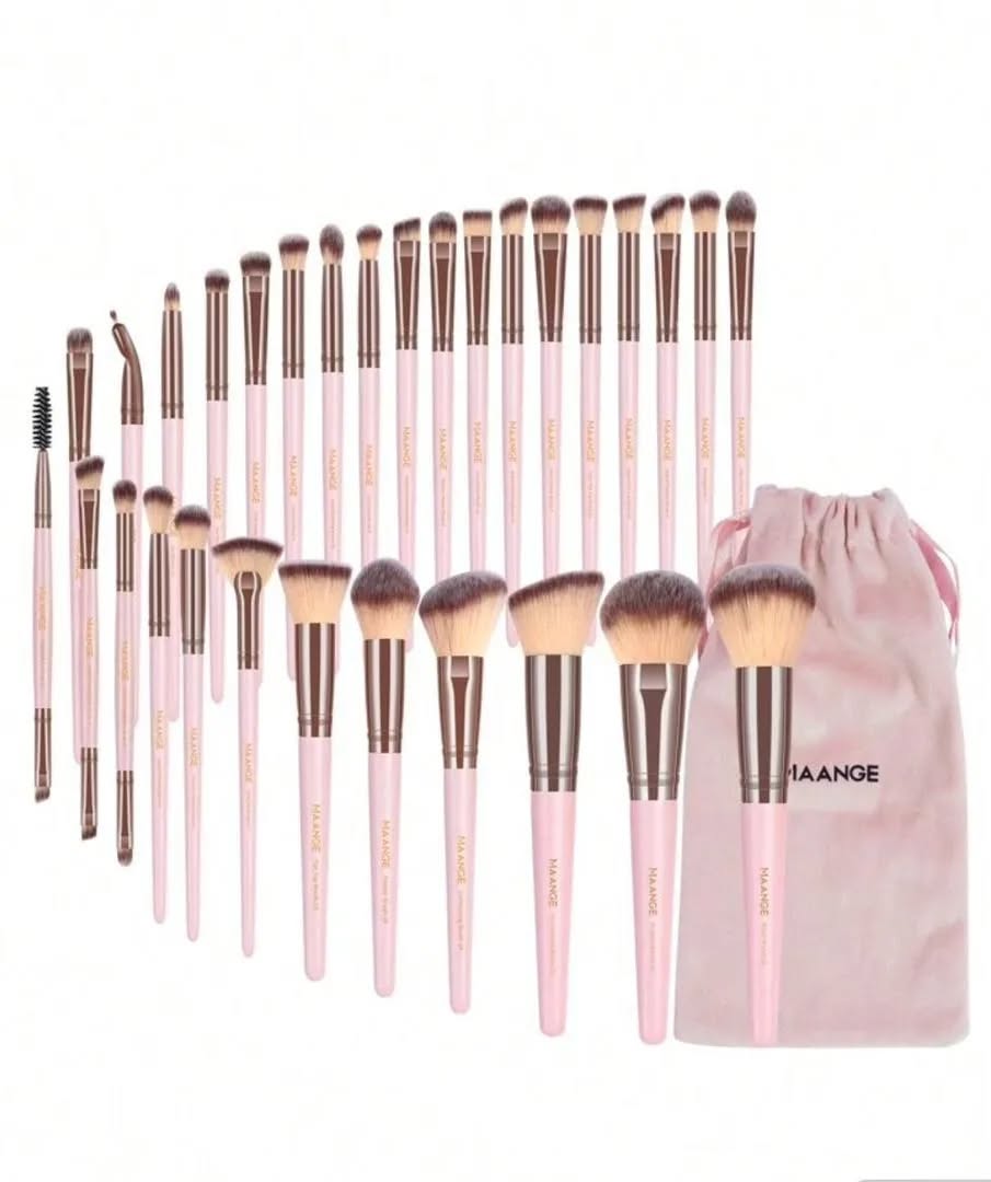 MAANGE - Ensemble de pinceaux de maquillage (30 pièces + Sac )