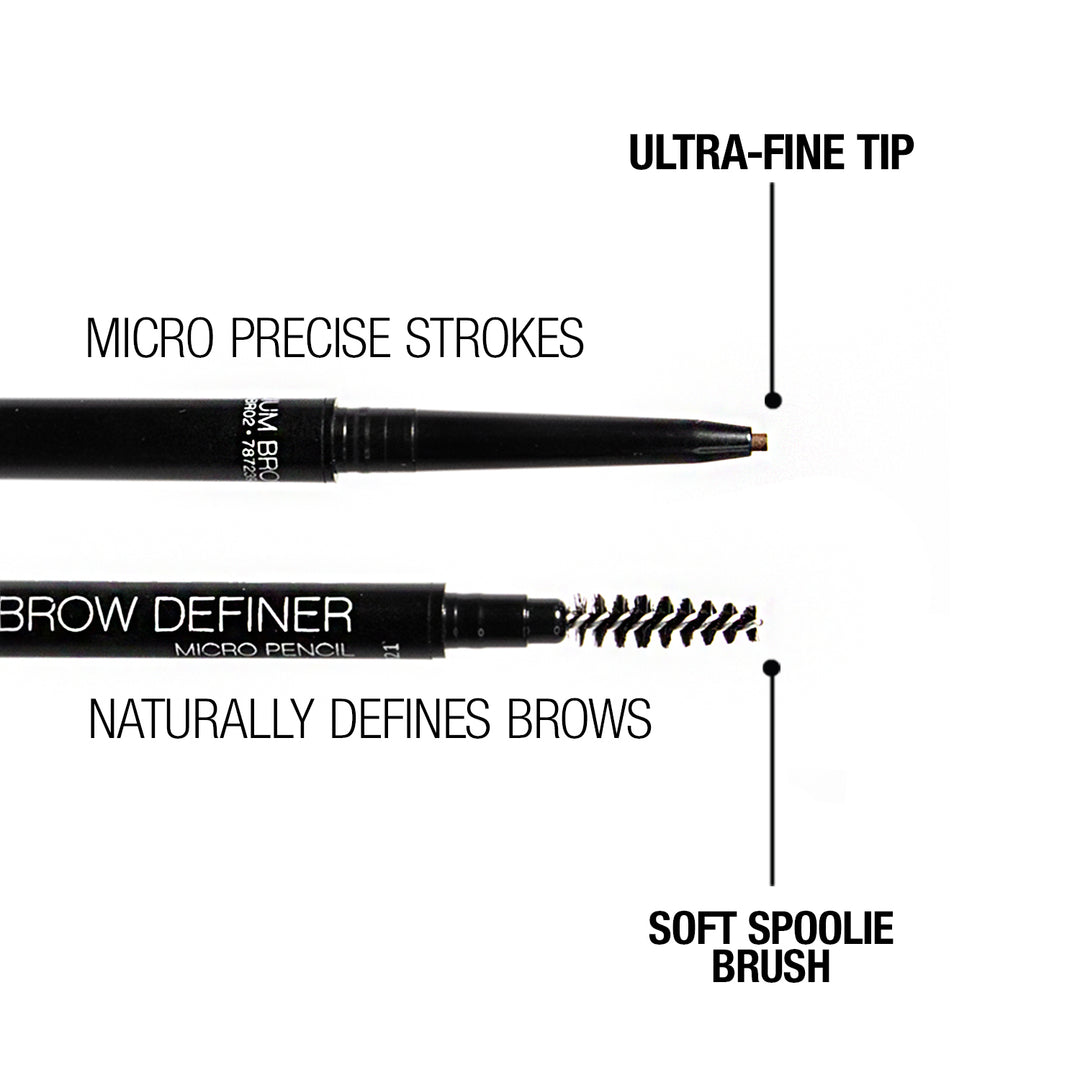 PALLADIO - The Brow Definer Micro Pencil - réf Black Brown