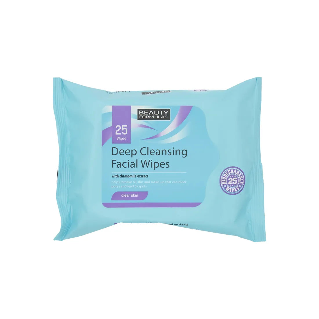 BEAUTY FORMULAS - Lingettes Deep Cleansing Facial Wipes - 25 Lingettes