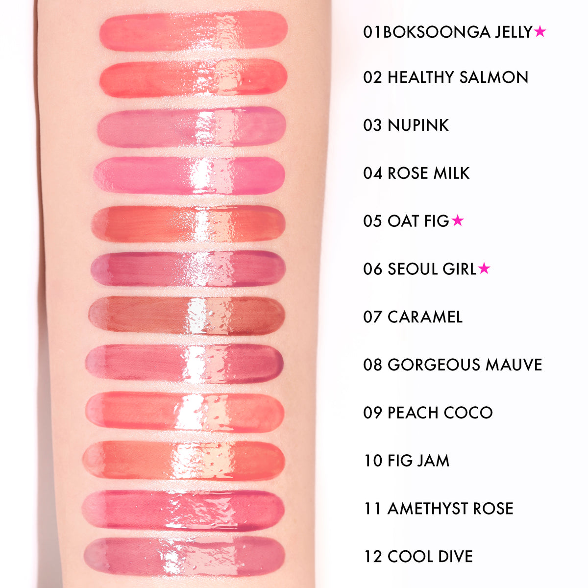 AMUSE - Lip Jelly Gloss + Tint - réf 04 Rose Milk