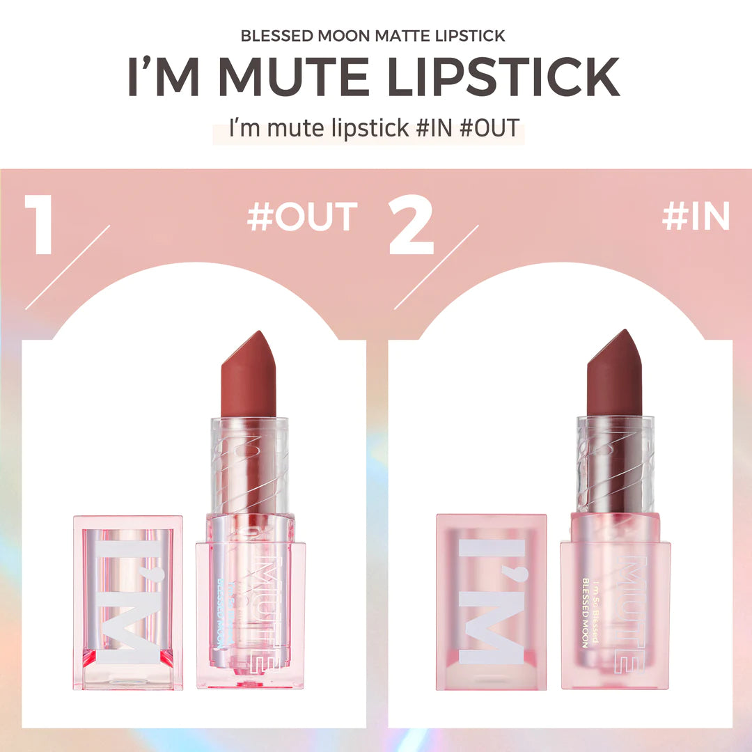 BLESSED MOON - I'M Mute Lipstick - réf 01 In