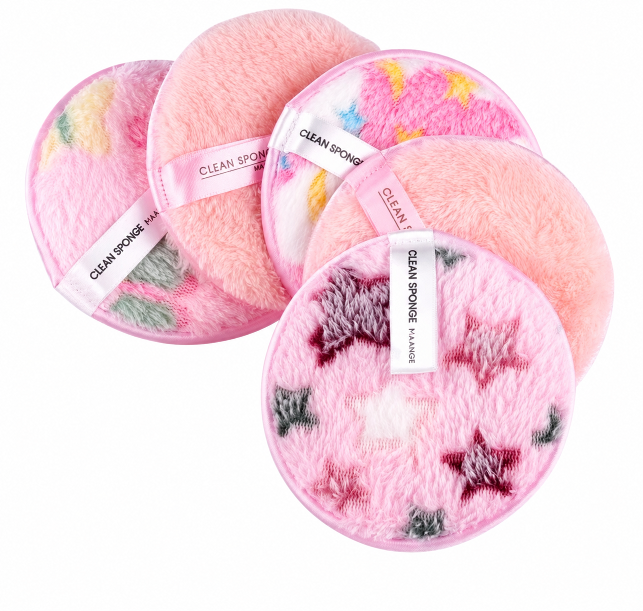 MAANGE - 5 Tampons Démaquillants Réutilisables