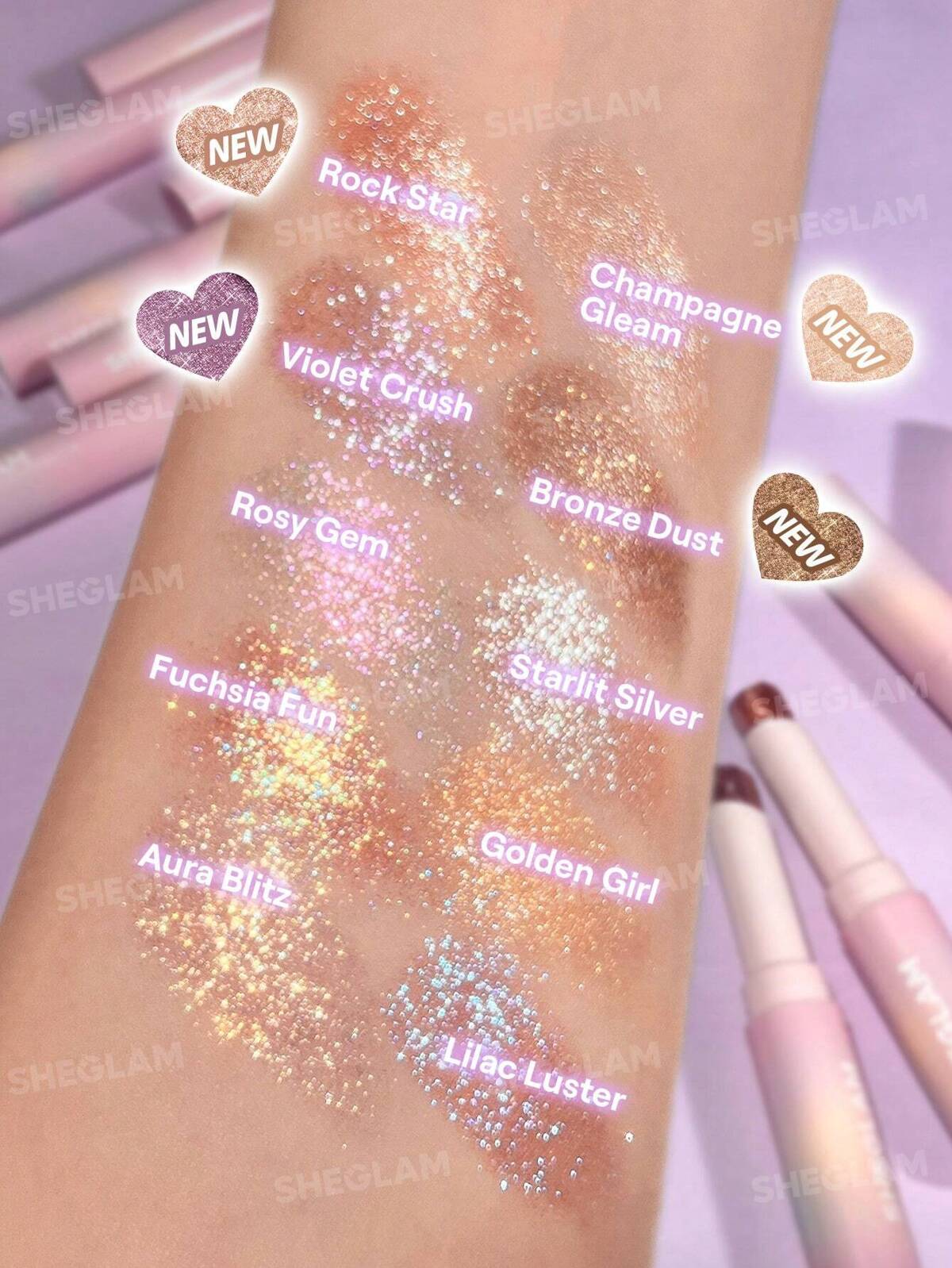 SHEGLAM - Crystal Jelly Glaze Stick - réf Bronze Dust