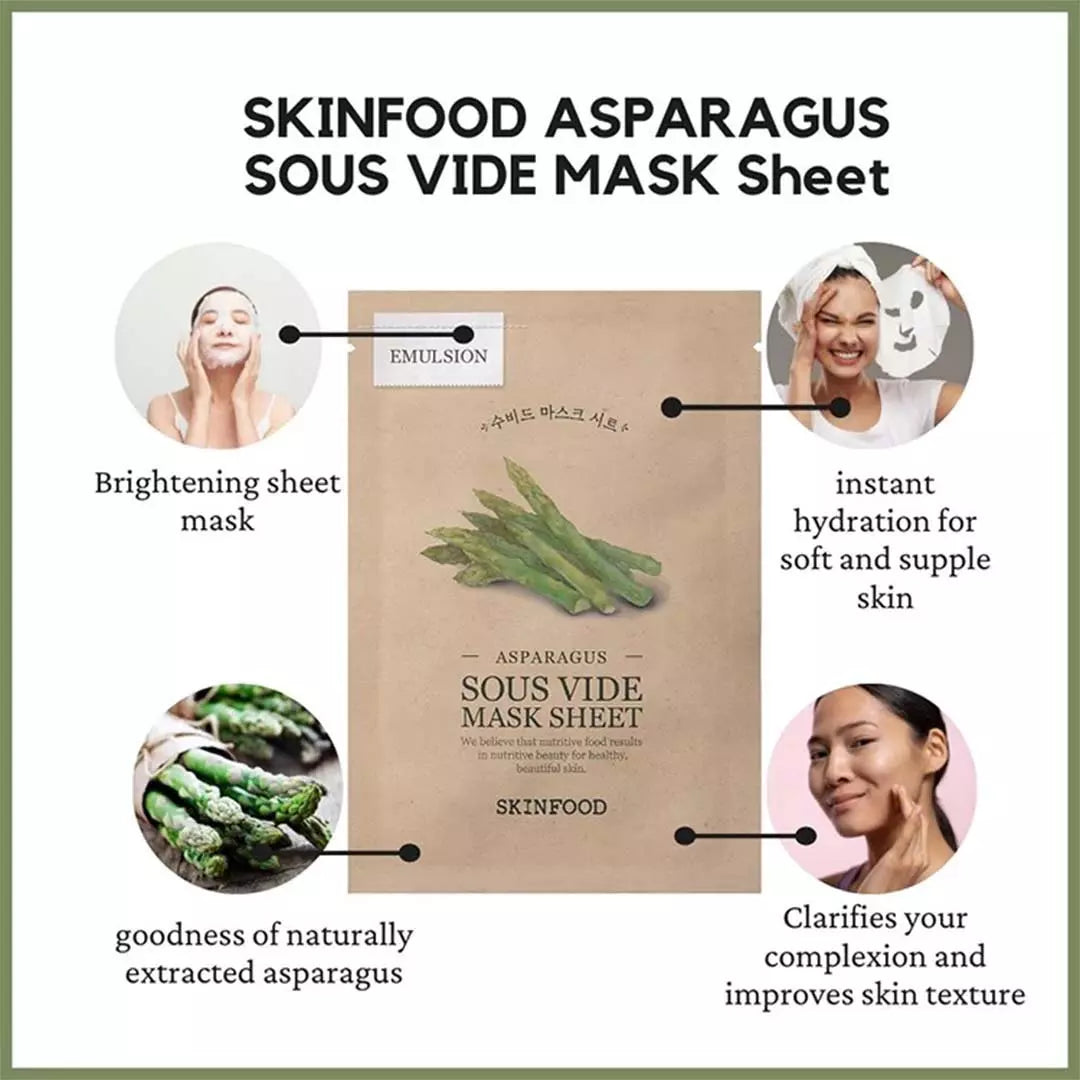 SKINFOOD - Sous Vide Mask Sheet - réf Asparagus