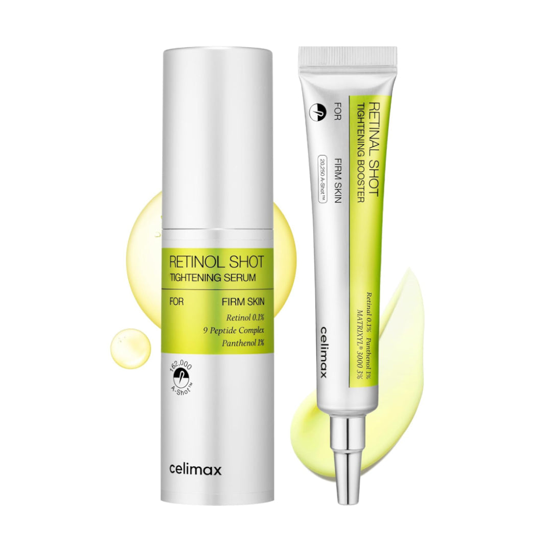 CELIMAX - DUO Retinol Shot Tightening Serum + The Vita-A Retinal Shot Booster