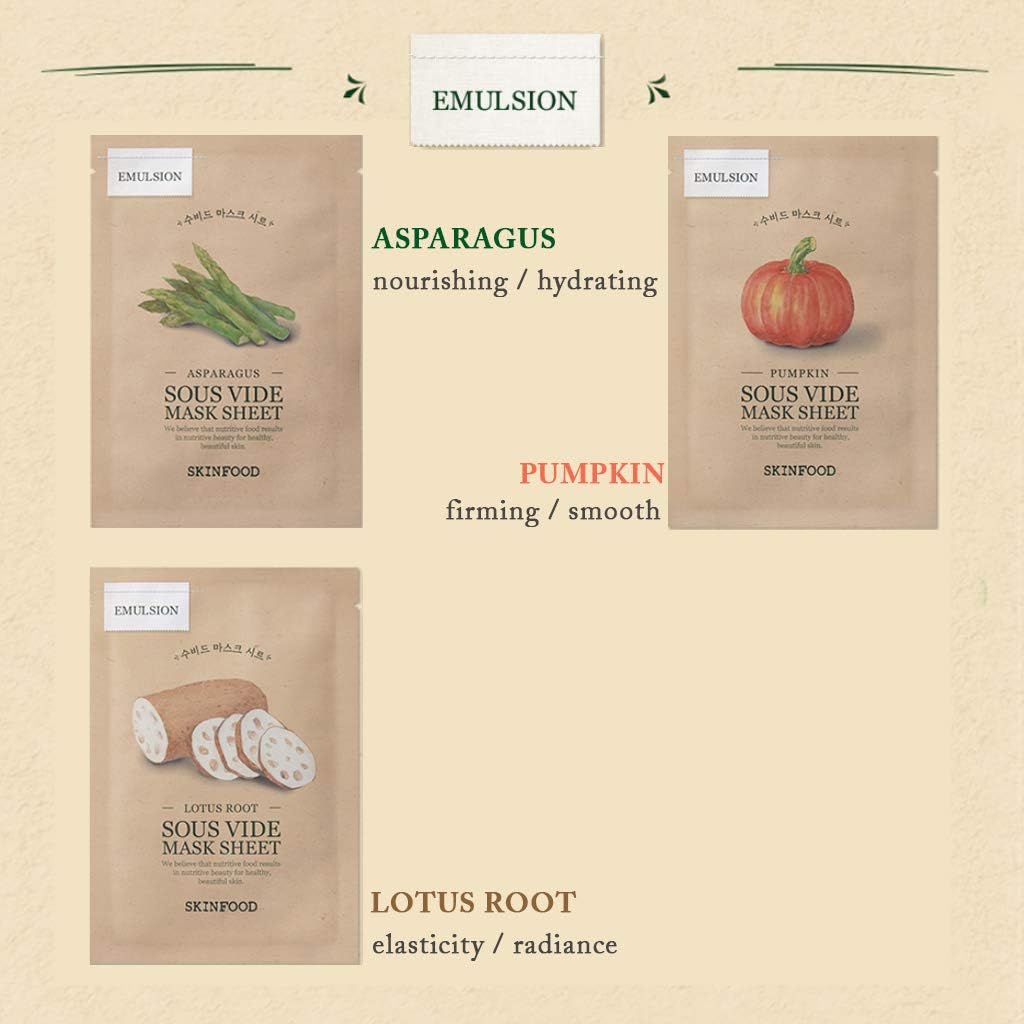 SKINFOOD - Sous Vide Mask Sheet - réf Paprika