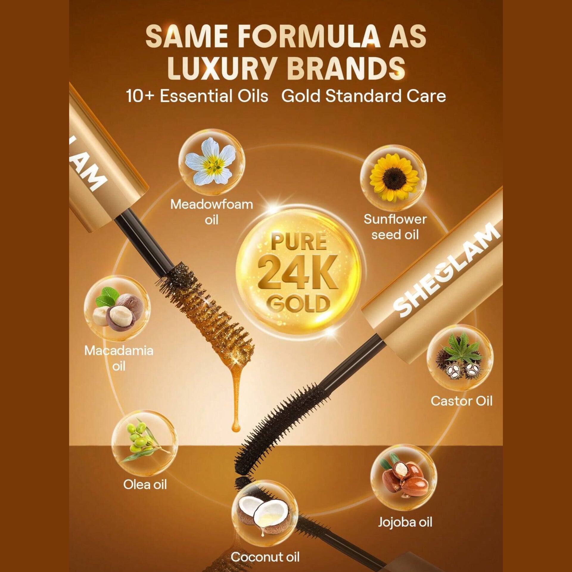 SHEGLAM - All In One 24K Multi Effect Waterproof Mascara Black