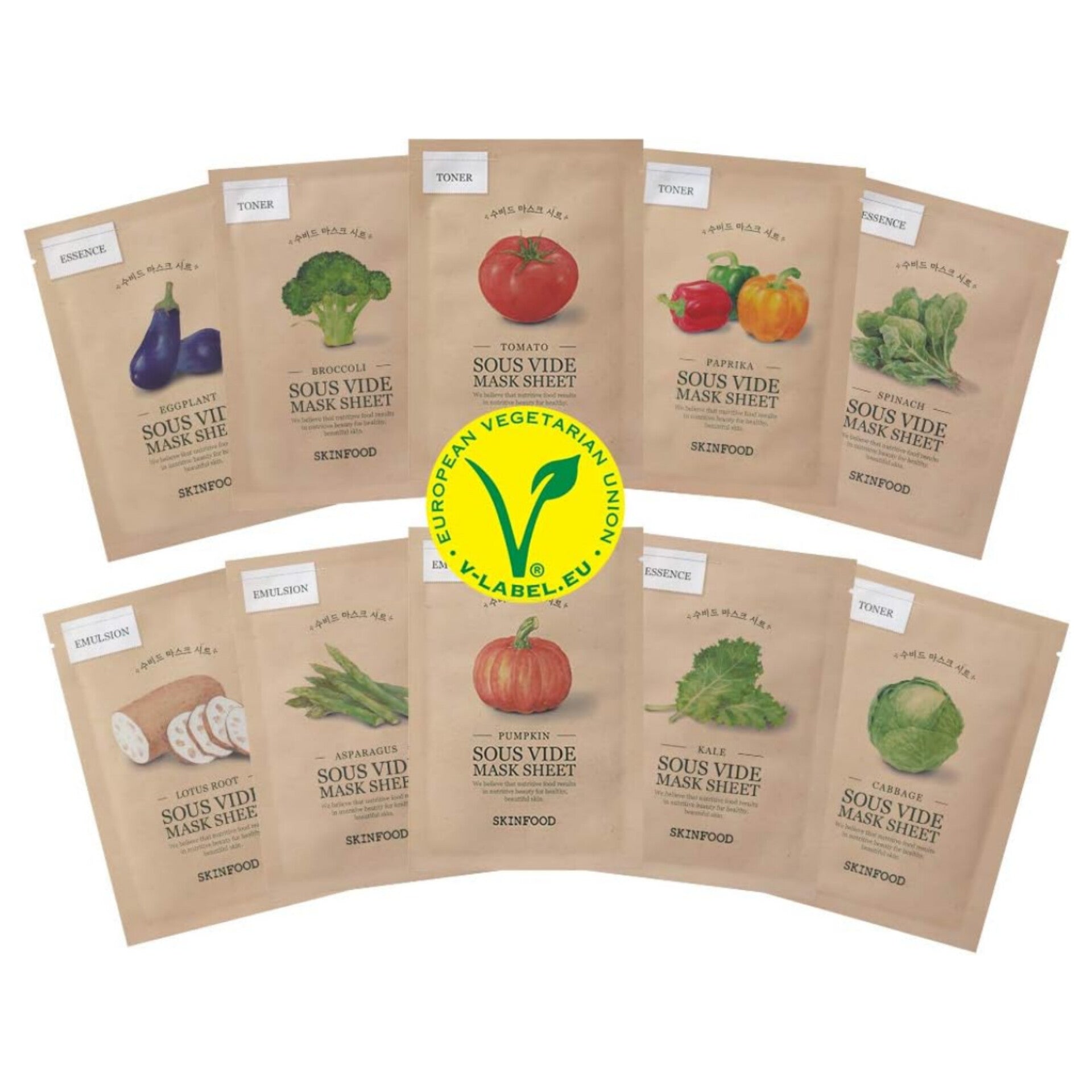 SKINFOOD - Sous Vide Mask Sheet - réf Cabbage
