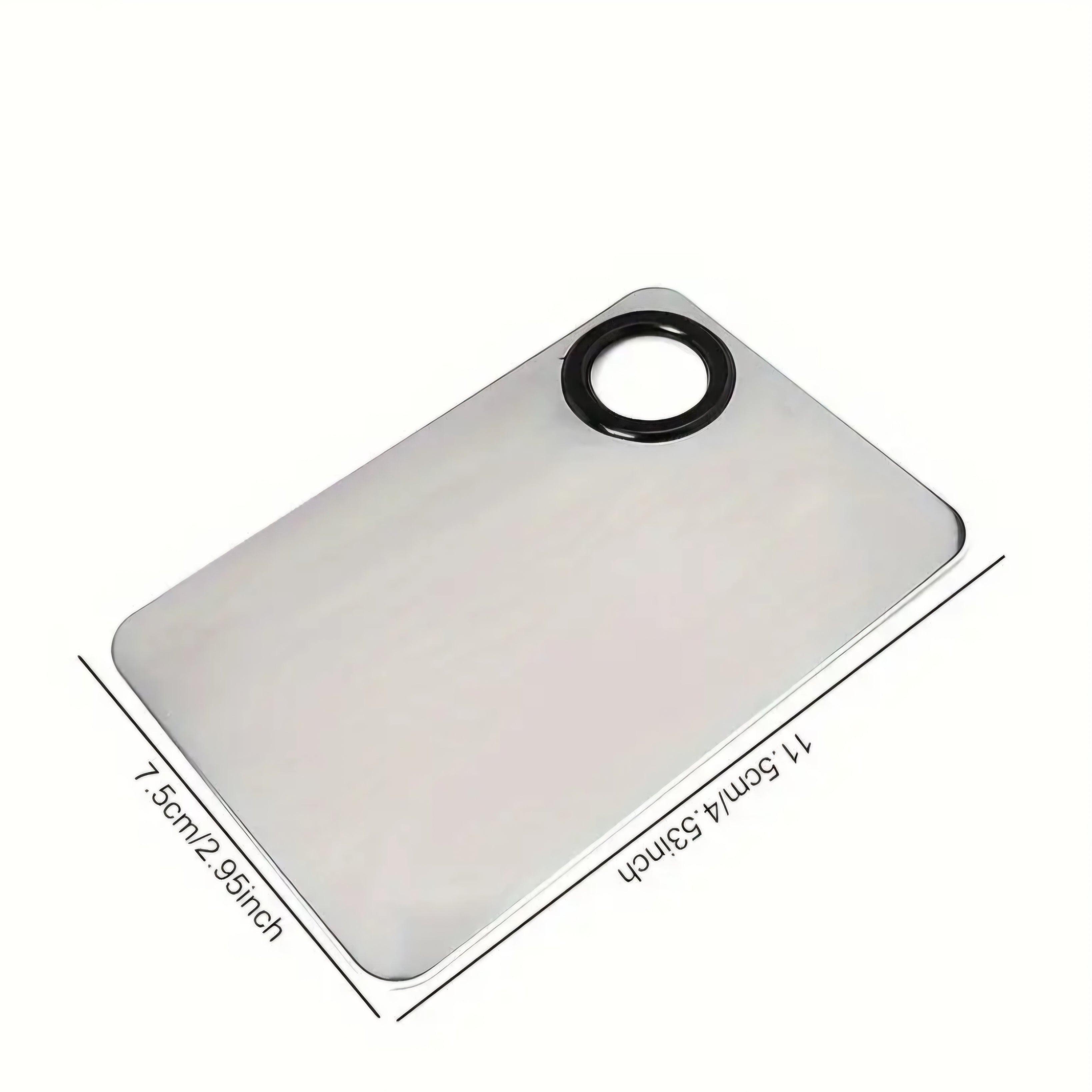 POPPIN - Palette de Mélange en Acier inoxydable + Spatule