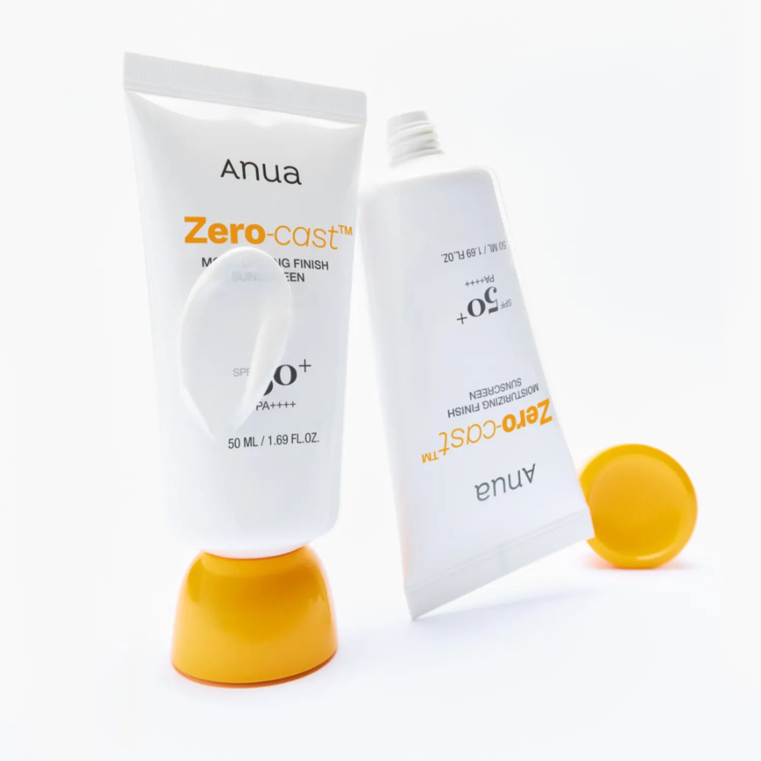ANUA - Zero-Cast Moisturizing Finish Sunscreen - Crème solaire hydratante SPF50 - 50ml