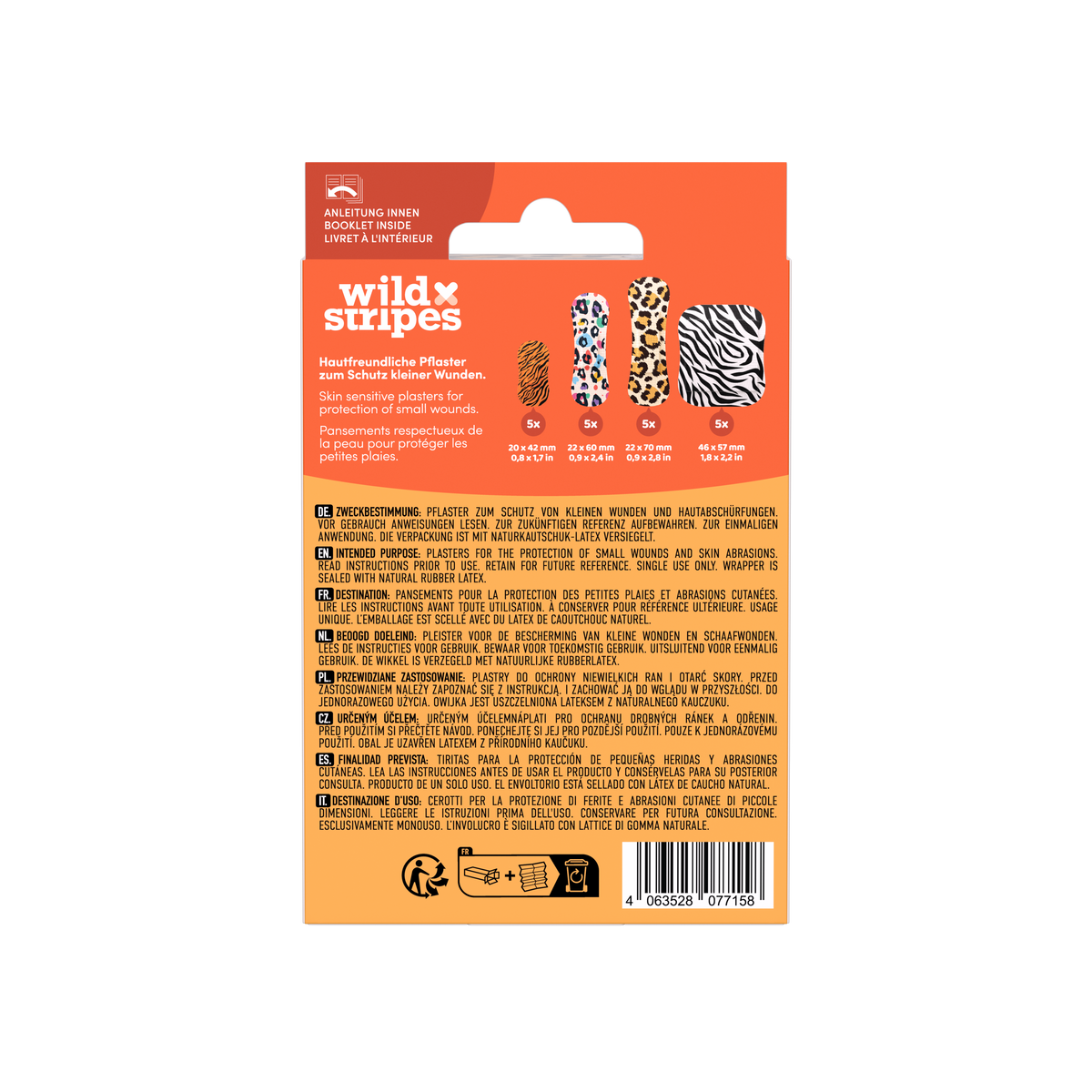 WILD STRIPES - Plasters Classic Sensitive ( 20pcs )