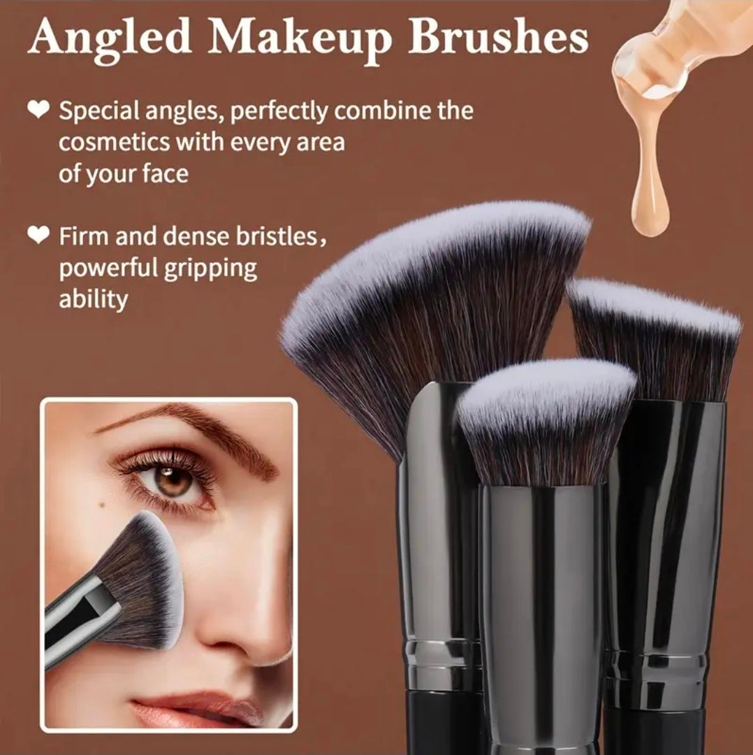 MAANGE - Ensemble de 25 pinceaux de maquillage Premium + 7 éponges + 5 Puff