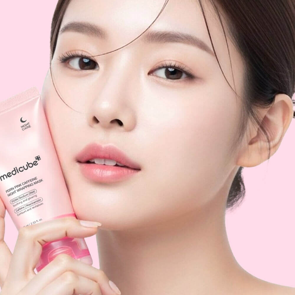 MEDICUBE - PDRN Pink Caffeine Night Wrapping Mask - 75ml