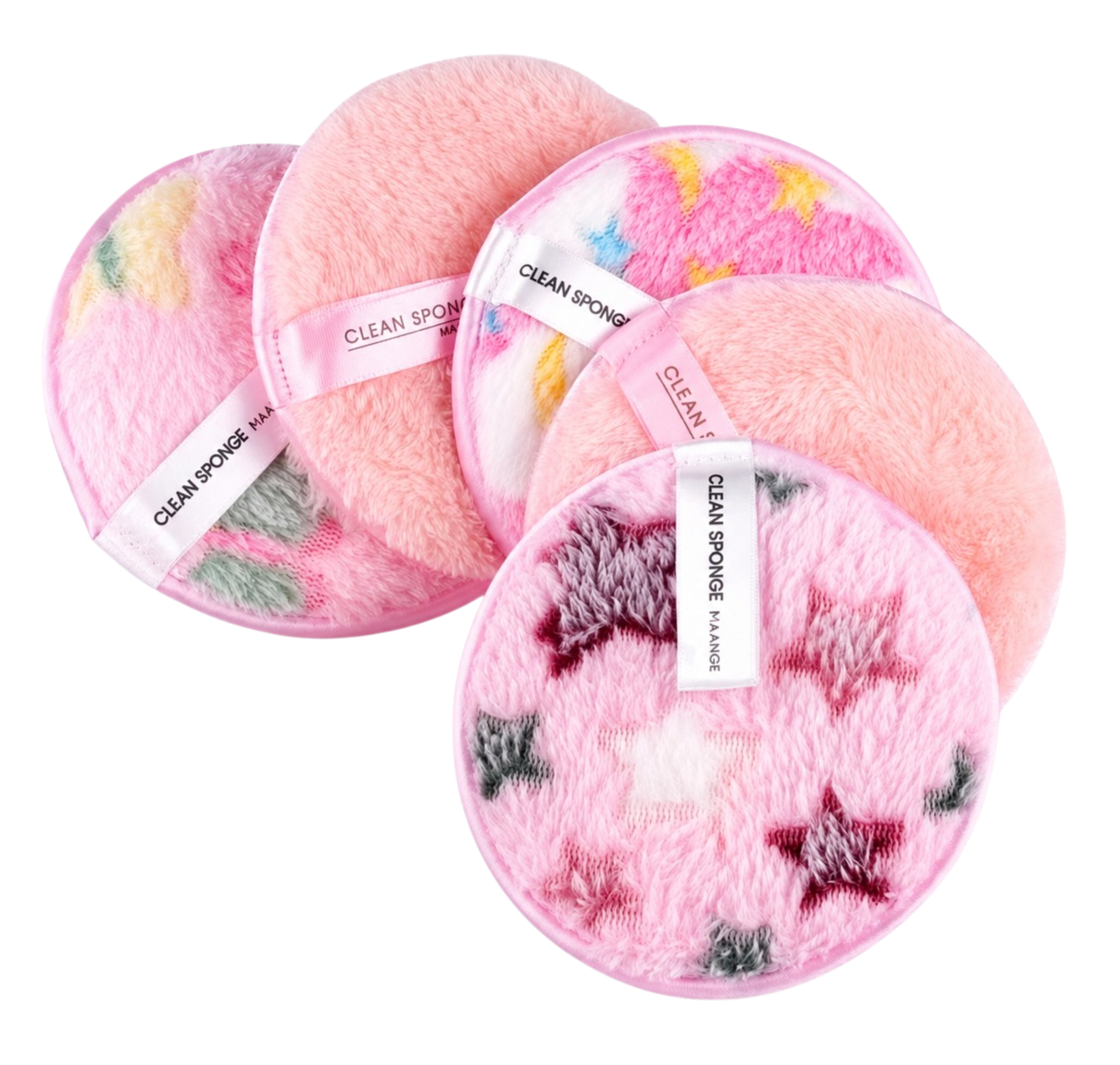 MAANGE - 5 Tampons Démaquillants Réutilisables