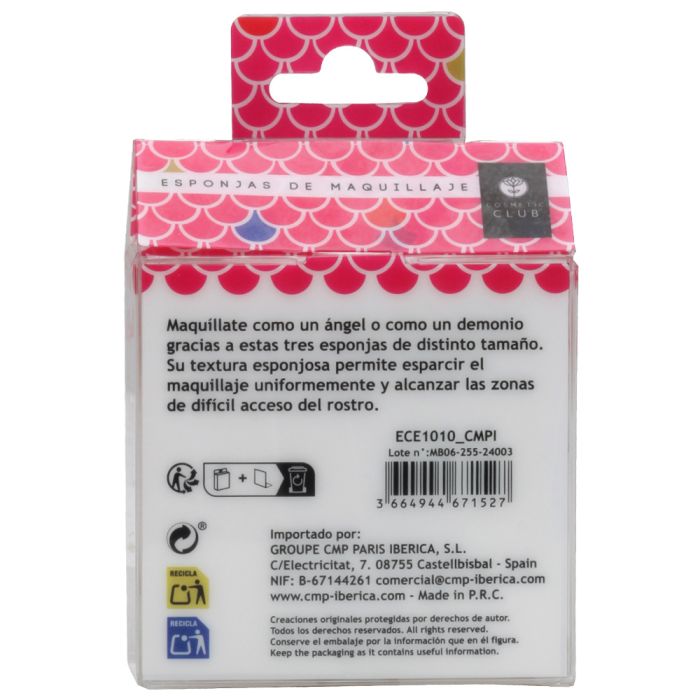 COSMETIC CLUB - Éponges de Maquillage Angel & Devil ( 3pcs  )