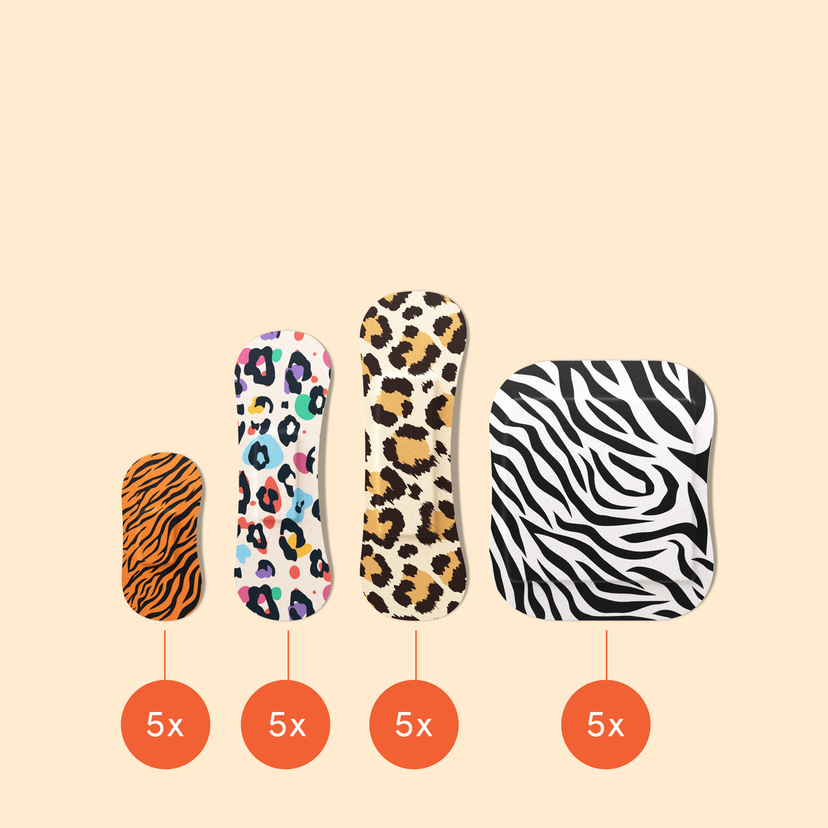 WILD STRIPES - Plasters Classic Sensitive ( 20pcs )
