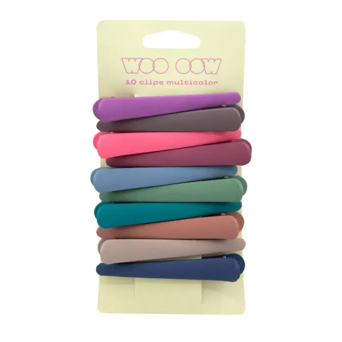 WOO OOW - 10 Clips Multicolor