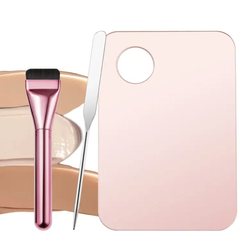 POPPIN - Palette de Mélange + Spatule + Brosse