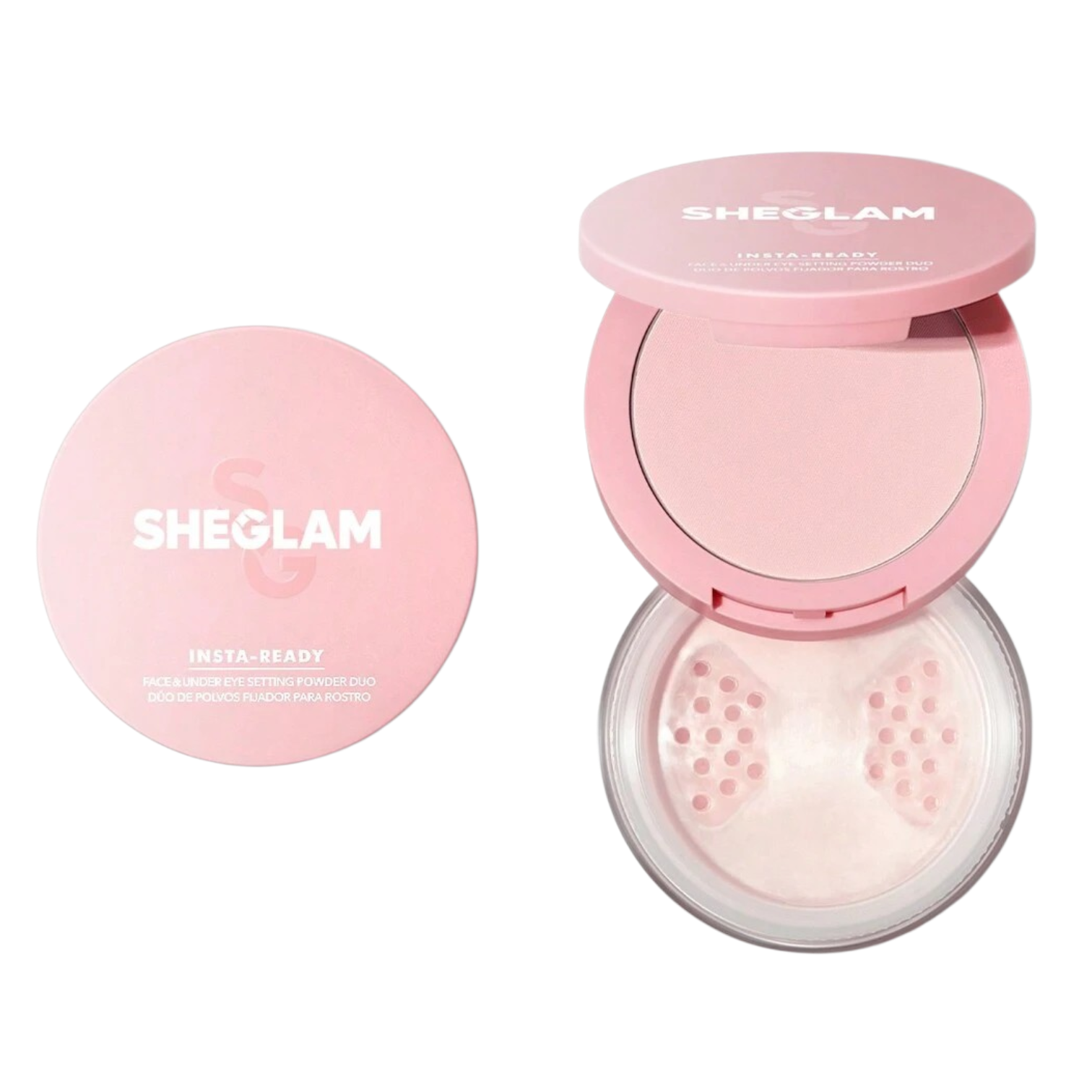 SHEGLAM - Insta Ready Face & Under Eye Setting Powder Duo - réf Bubblegum
