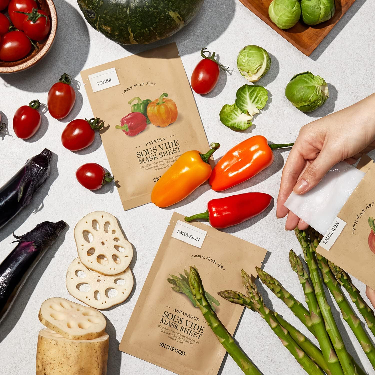 SKINFOOD - Sous Vide Mask Sheet - réf Cabbage