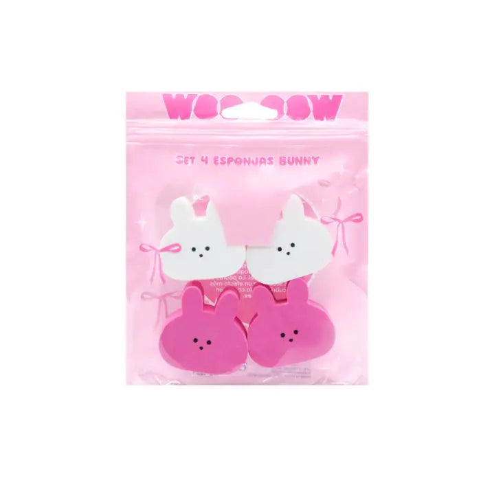 WOO OOW - Set 4 Éponge de Maquillage Bunny