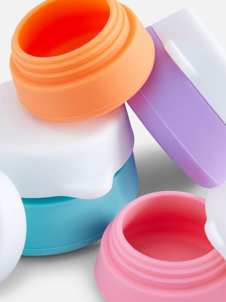 PRIMARK - 4 Petites Pièces Silicone Skincare Travel Jars