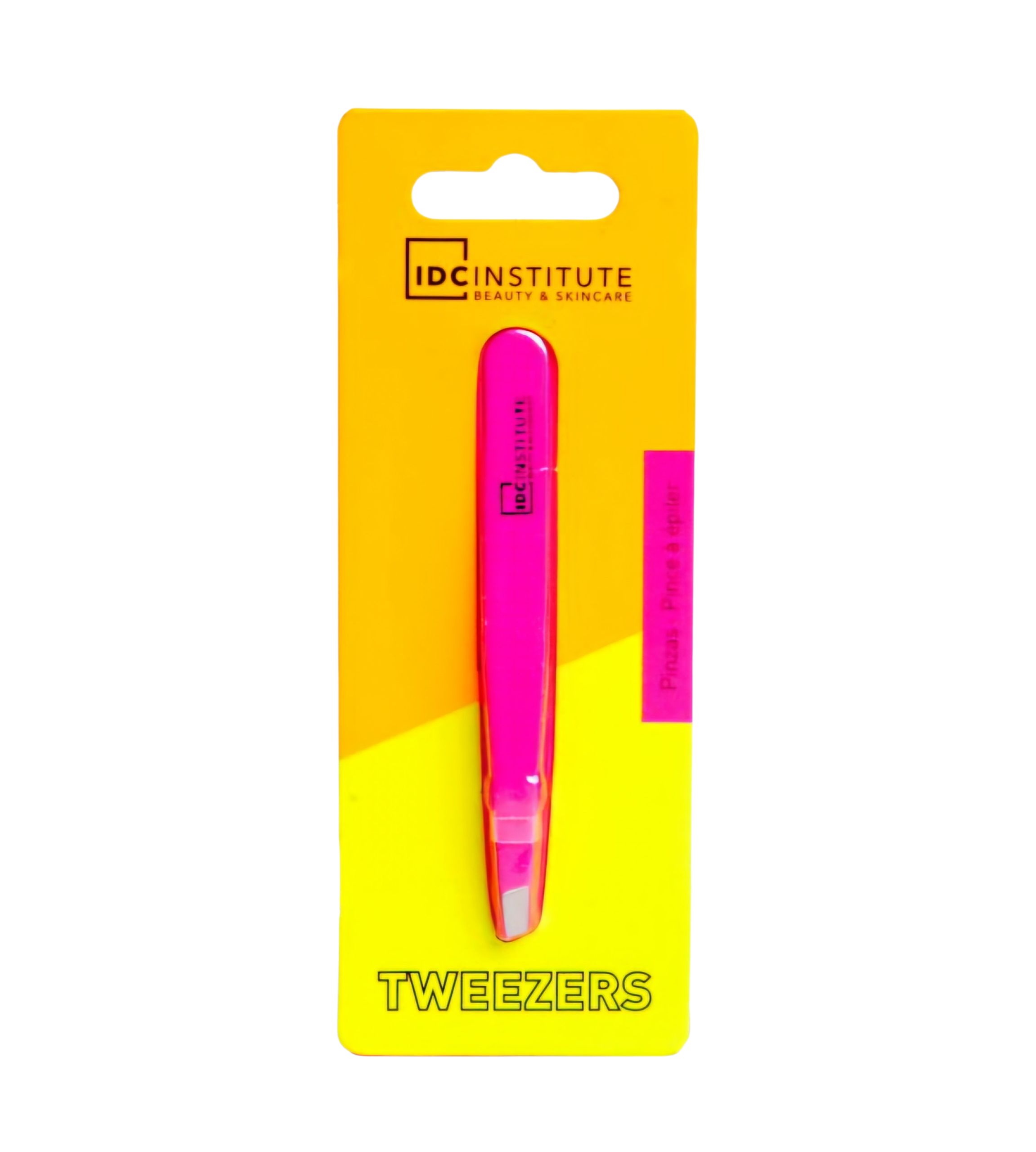 IDC INSTITUTE - 1 pince à épiler NEON PRECISION TWEEZER - réf Fushia