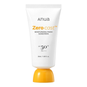 ANUA - Zero-Cast Moisturizing Finish Sunscreen - Crème solaire hydratante SPF50 - 50ml