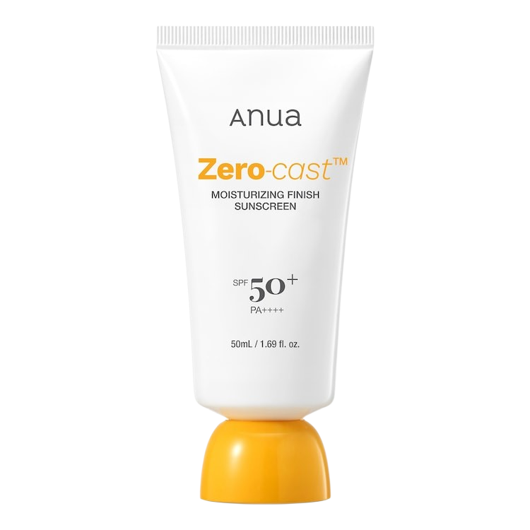 ANUA - Zero-Cast Moisturizing Finish Sunscreen - Crème solaire hydratante SPF50 - 50ml