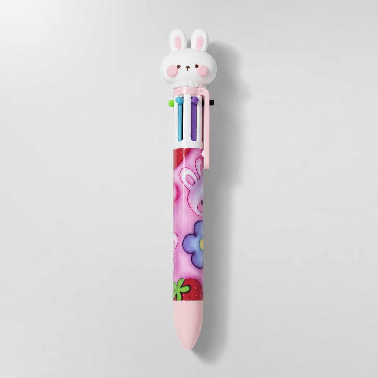 CLAIRE'S - Stylo à Billes 7 Couleurs - réf Lapin