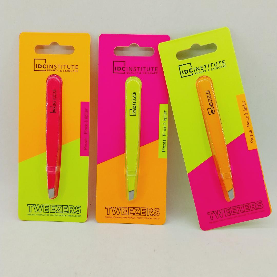 IDC INSTITUTE - 1 pince à épiler NEON PRECISION TWEEZER - réf Yellow