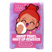 WOO OOW - Magic Towel, Serviette magique démaquillante ultra douce - réf Purple