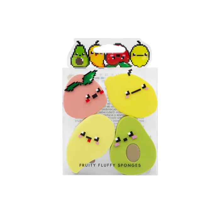 UNDER THE RAINBOW - Fruitty Fluffy Sponges ( 4pcs )