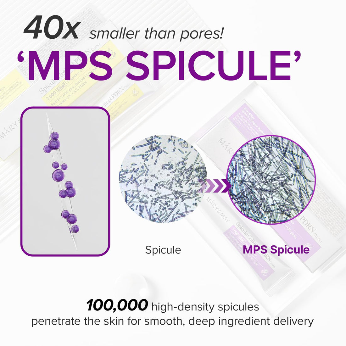 MARY & MAY - Spicule Collagen PDRN Cream - 15g