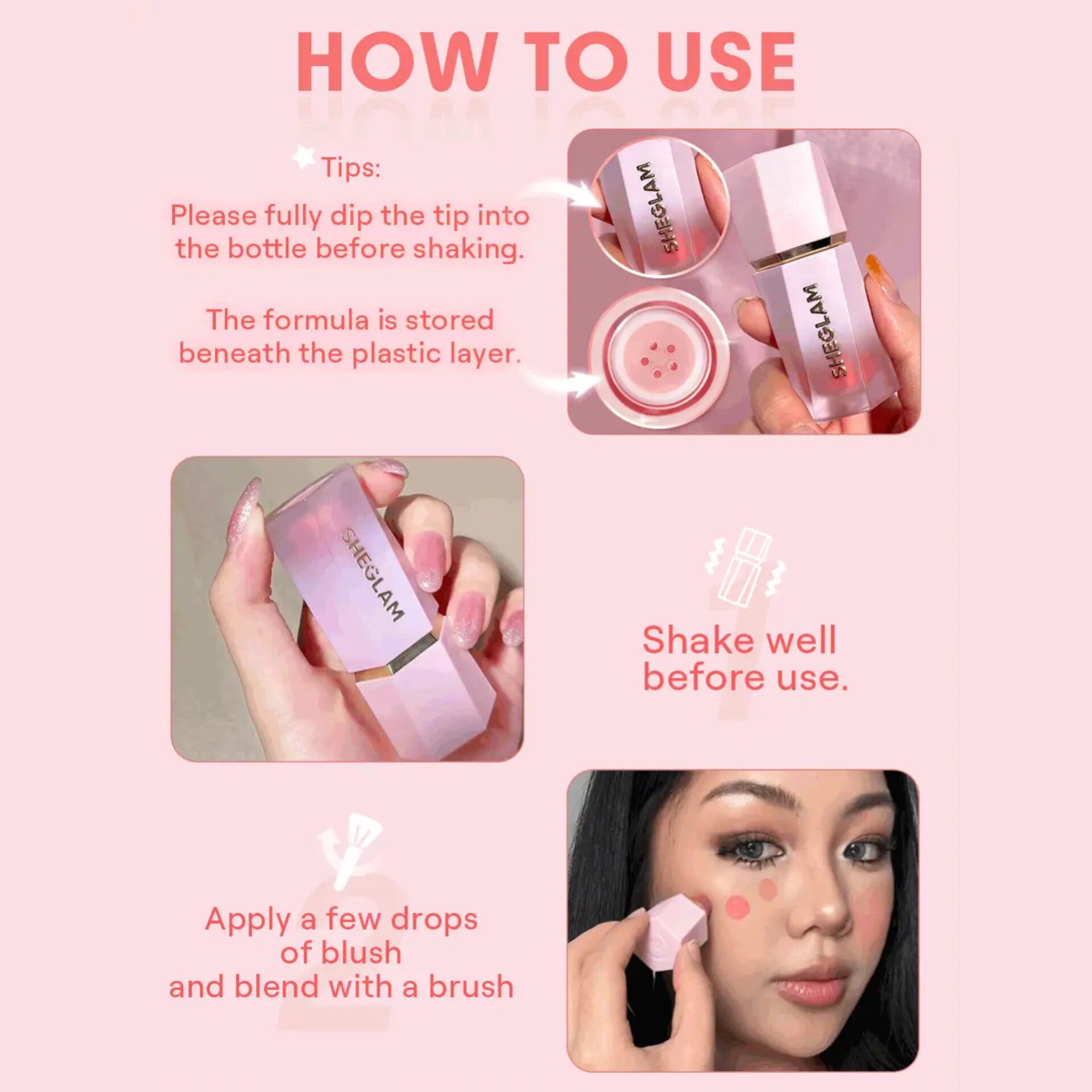 SHEGLAM - Color Bloom Liquid Blush - réf Love Cake